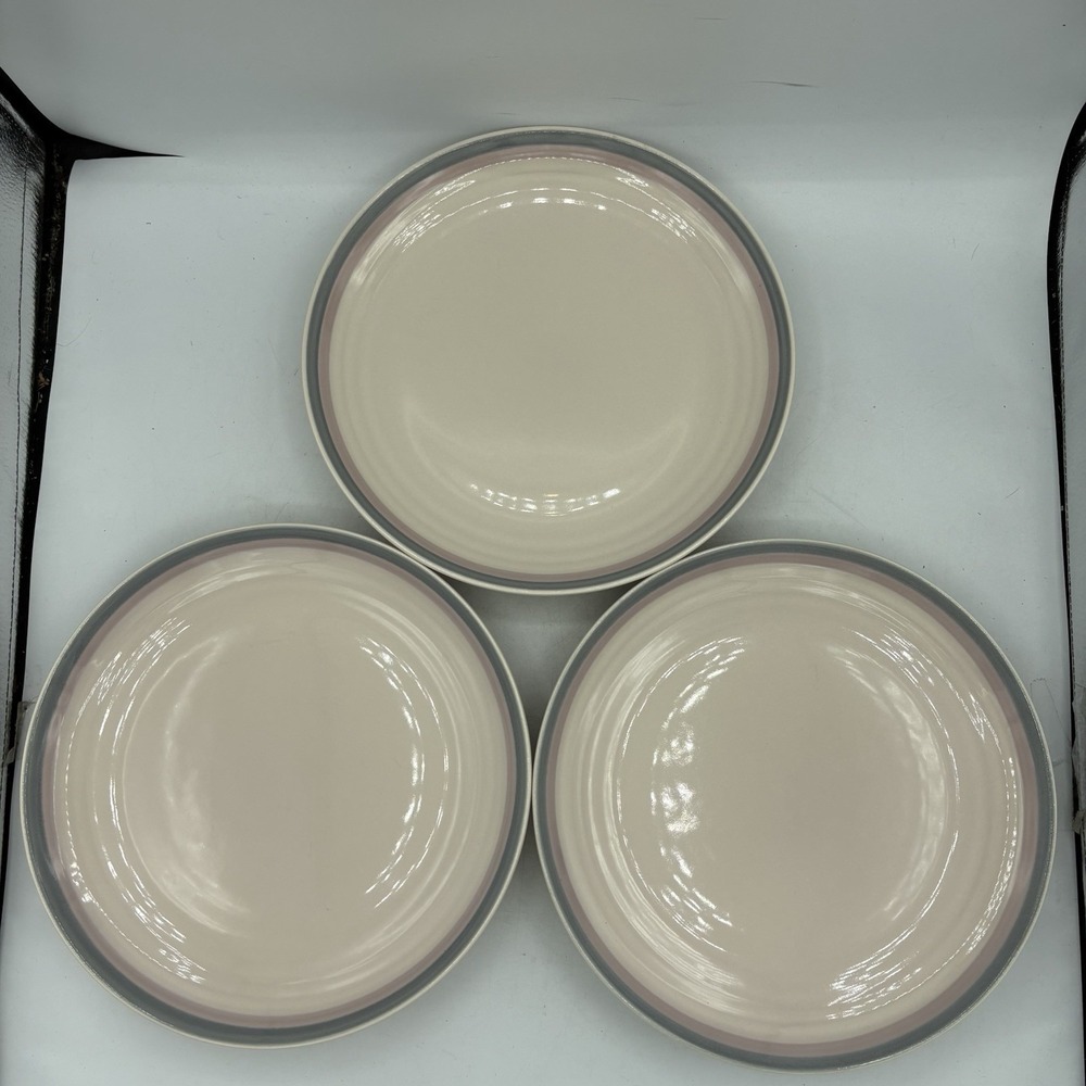 Vintage Pfaltzgraff Dinner Plates 10" Aura Pink Barely Used Set Of 3